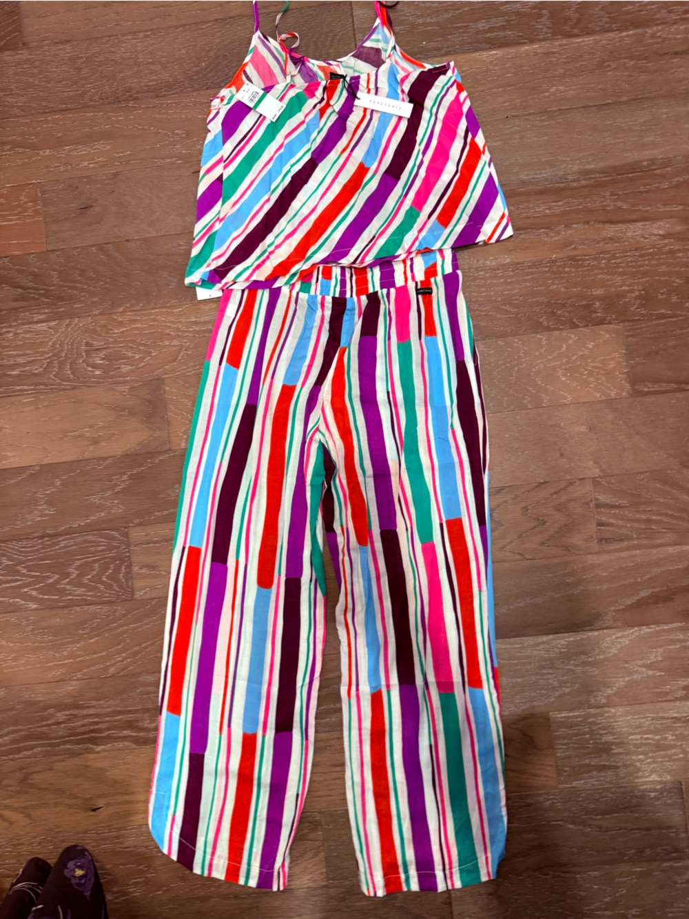 Sanctuary Multicolor Striped Two-Piece Cami Pajama Set